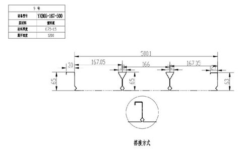 YXB65-167-500閉口樓承板